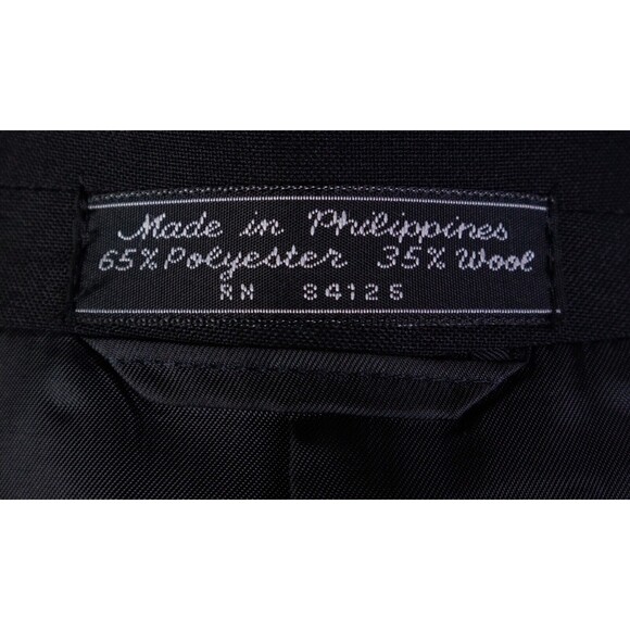 Bert Pulitzer Men's 1 Button Suit 42R Blazer Coat Wool Jacket Black Pants 32x28 - Picture 16 of 16